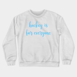 hockey is for everyone - trans flag Crewneck Sweatshirt